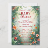 Magische Fantasie verzauberte Forest Baby Dusche Einladung (Vorderseite)