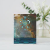 Magische Fantasiepostkarte Postkarte (Stehend Vorderseite)