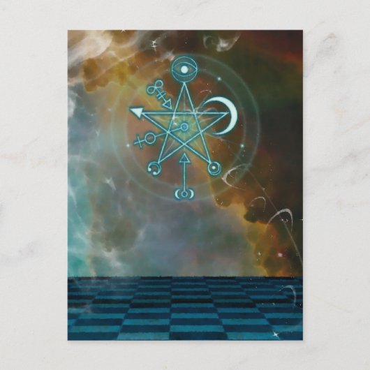 Magische Fantasiepostkarte Postkarte (Vorderseite)