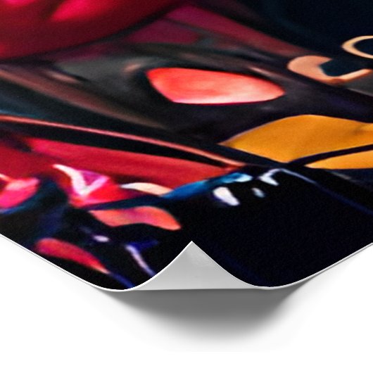 Magische Fantasy-Blume Poster (Ecke)