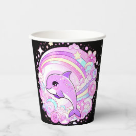 Magische Fantasy Dolphin Baby Dusche Pappbecher