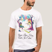 Magische Fantasy Forest Szene T-Shirt (Vorderseite)