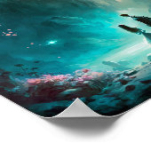 Magische Fantasy Landschaft Art Poster (Ecke)