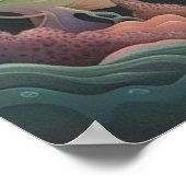 Magische Fantasy Landschaft magische Mysterienprin Poster (Ecke)