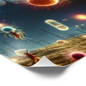 Magische Fantasy Parasiten Party auf dem Monte Lem Poster (Ecke)