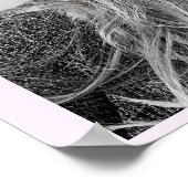 Magische Farbe Start weiß Einhorn Poster (Ecke)