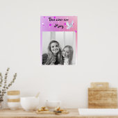 Magische Farbe Start weiß Einhorn Poster (Küche)