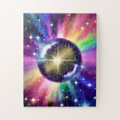 Magische Farben der Diskothek Puzzle (Vertikal)