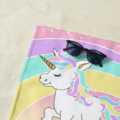 Magische Farbeneinhörner 🦄 Strandtuch (Beispiel)