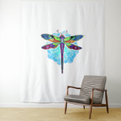 Magische farbenfrohe Libelle Mandala Wandteppich (Beispiel)