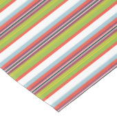 Magische, farbenfrohe Streifen Tischdecke (Schrägansicht)