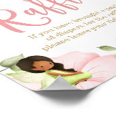 Magische Fee Baby Dusche Windeln Raffle Spiel-Zeic Poster (Ecke)