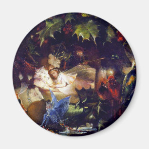 Magische Fee Fantasy-Malerei: Die Feenlaube Magnet