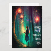 Magische Fee verzauberter Forest Fantasy Pixie Sta Einladung (Vorne/Hinten)