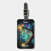 Magische Fee verzauberter Forest Fantasy Pixie Sta Gepäckanhänger (Vorderseite vertikal)