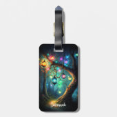Magische Fee verzauberter Forest Fantasy Pixie Sta Gepäckanhänger (Rückseite vertikal)