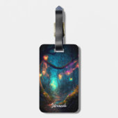 Magische Fee verzauberter Forest Fantasy Pixie Sta Gepäckanhänger (Rückseite vertikal)