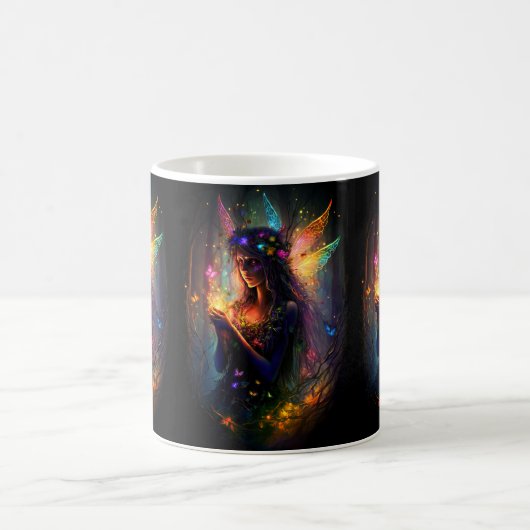 Magische Fee verzauberter Forest Fantasy Pixie Sta Kaffeetasse (Mittel)