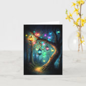 Magische Fee verzauberter Forest Fantasy Pixie Sta Karte (Gelbe Blume)