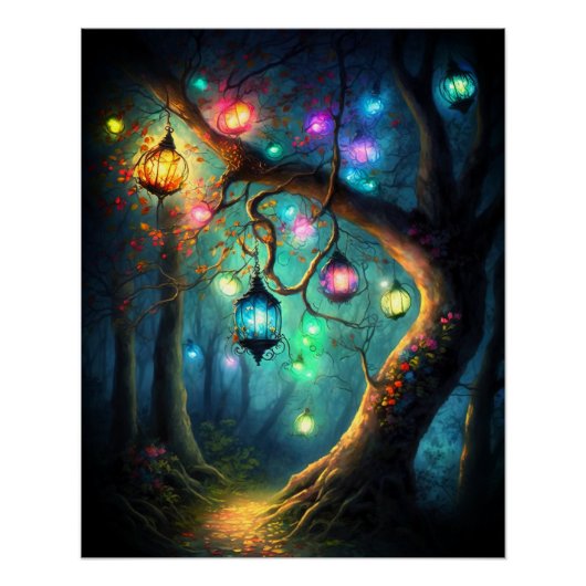 Magische Fee verzauberter Forest Fantasy Pixie Sta Poster (Vorderseite)