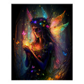 Magische Fee verzauberter Forest Fantasy Pixie Sta Poster (Vorderseite)