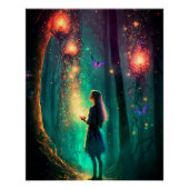 Magische Fee verzauberter Forest Fantasy Pixie Sta Poster (Vorderseite)