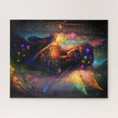 Magische Fee verzauberter Forest Fantasy Pixie Sta Puzzle (Horizontal)