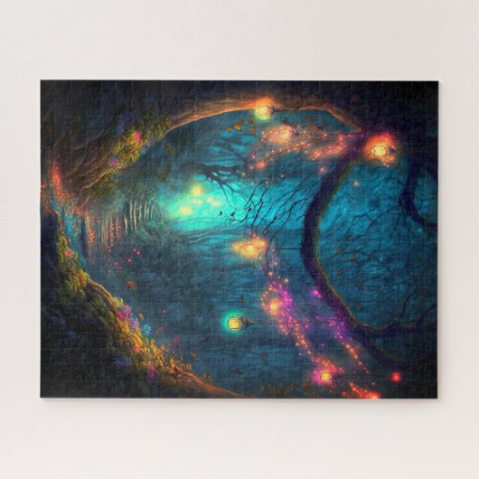 Magische Fee verzauberter Forest Fantasy Pixie Sta Puzzle (Horizontal)