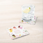 Magische Fee Verzauberter Garten Pink Babydusche Untersetzer (Vor Ort)