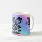 magische Feen in holografischer Fantasie Kaffeetasse (VorderseiteRechts)