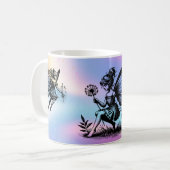 magische Feen in holografischer Fantasie Kaffeetasse (Vorderseite Links)