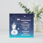 Magische feenhafte der Geburtstags-Party Einladung (Stehend Vorderseite)