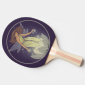 Magische feenhafte weiße tischtennis schläger (Seitenansicht)