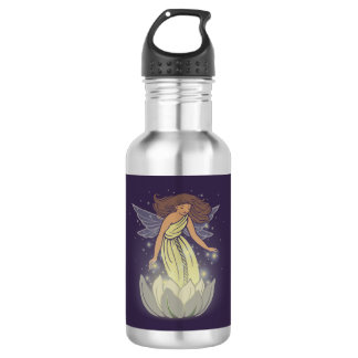 Magische feenhafte weiße trinkflasche