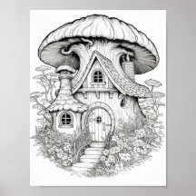 Magische Feenhäuser Erwachsenenfarben