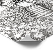 Magische Feenhäuser Erwachsenenfarben Poster (Ecke)