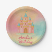 Magische Feier Burg Burg Pappteller (Vorderseite)