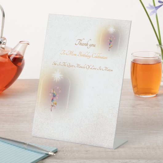 magische Feier Mutter Geburtstag Pedestal Sign Sockelschild (In Situ)