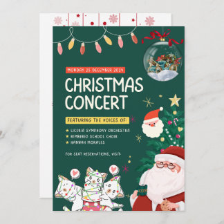 "Magische Feier: Weihnachts-Einladungskarte Einladung