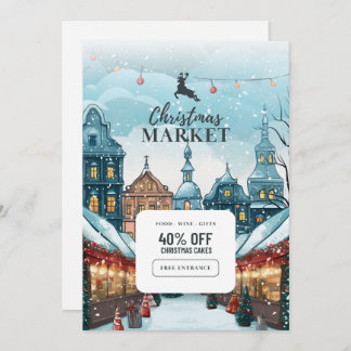 "Magische Feier: Weihnachts-Einladungskarte Einladung