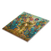 Magische Flüstern zwischen den Blume Keramik Tile Fliese (Seite)