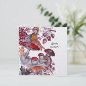 MAGISCHE FOLLETT DER MUSHÖME, Ice Metallic Einladung (Stehend Vorderseite)