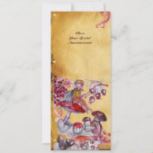 MAGISCHE FOLLETT VON MUSHROOMEN Perchment Einladung (Rückseite)