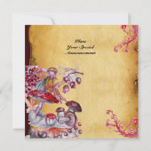 MAGISCHE FOLLETT VON MUSHROOMEN Perchment Einladung (Rückseite)