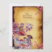 MAGISCHE FOLLETT VON MUSHROOMEN Perchment Einladung (Rückseite)