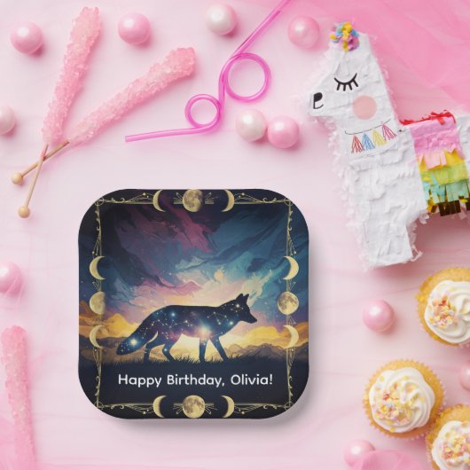 Magische Fox-Party-Teller Pappteller (Party)