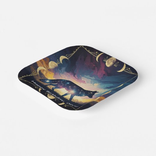 Magische Fox-Party-Teller Pappteller (Gewinkelt)