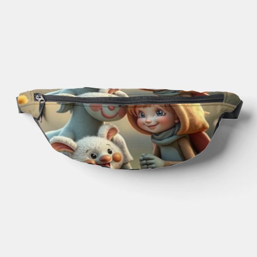 „Magische Freunde im Blütenland“ Bauchtasche (Ablage )