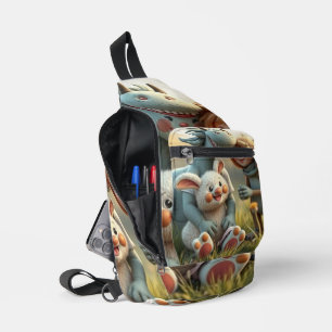 „Magische Freunde im Blütenland“ Crossbody Bag