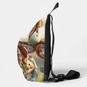 „Magische Freunde im Blütenland“ Crossbody Bag (Rechts)